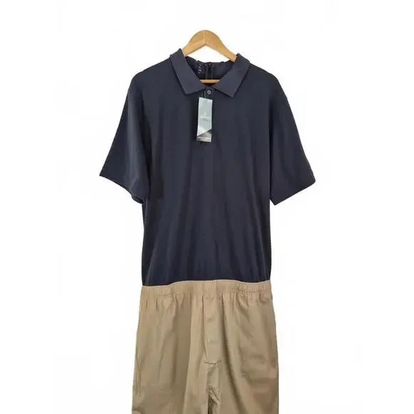Silverts Adaptive Lot Of 2 Mens Stay Dressed Jumpsuit Short Sleeve Pockets Color
